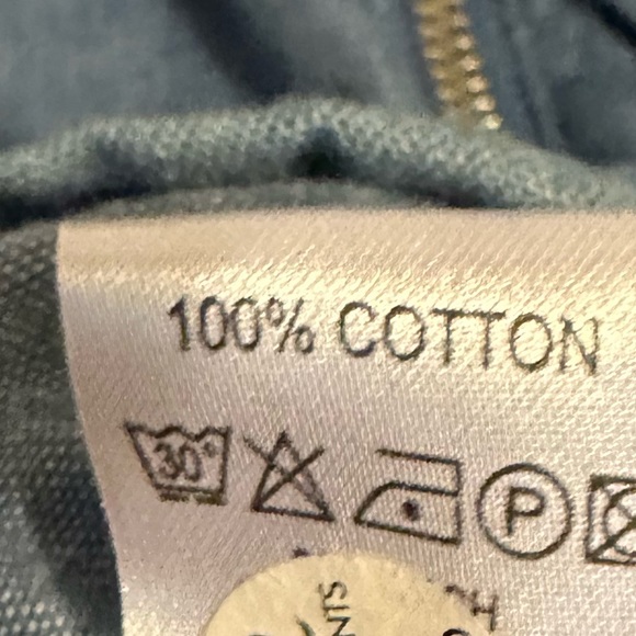 Plains and Prints Zipper Down Collar Top Size 2 - Picture 6 of 8